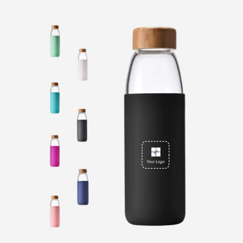 Elegant Glass Water Bottle Office Home - 图片 2
