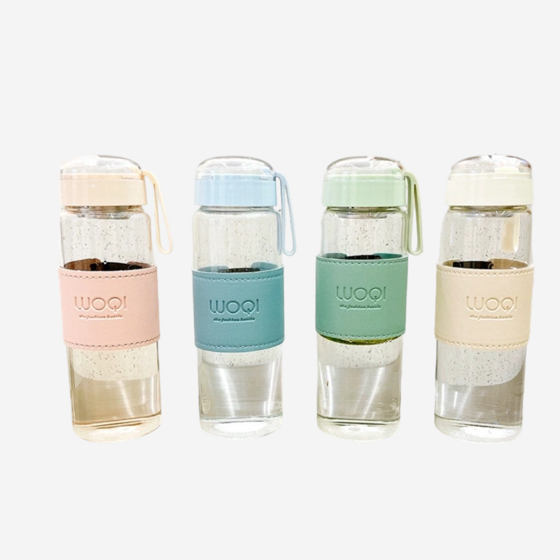 Elegant Glass Water Bottle Office Home - 图片 3