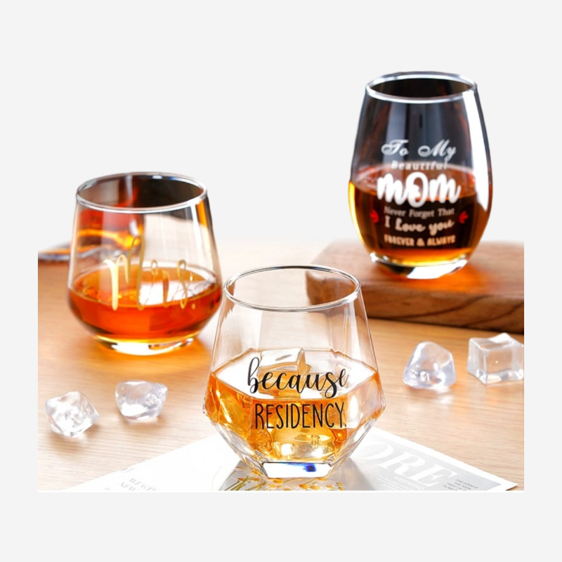Stemless Wine Glass Dining Gift - 图片 3