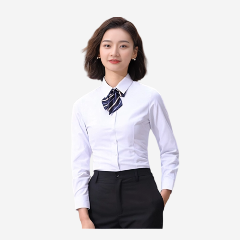 Elegant Dress Shirt Professional Wardrobe - 图片 2