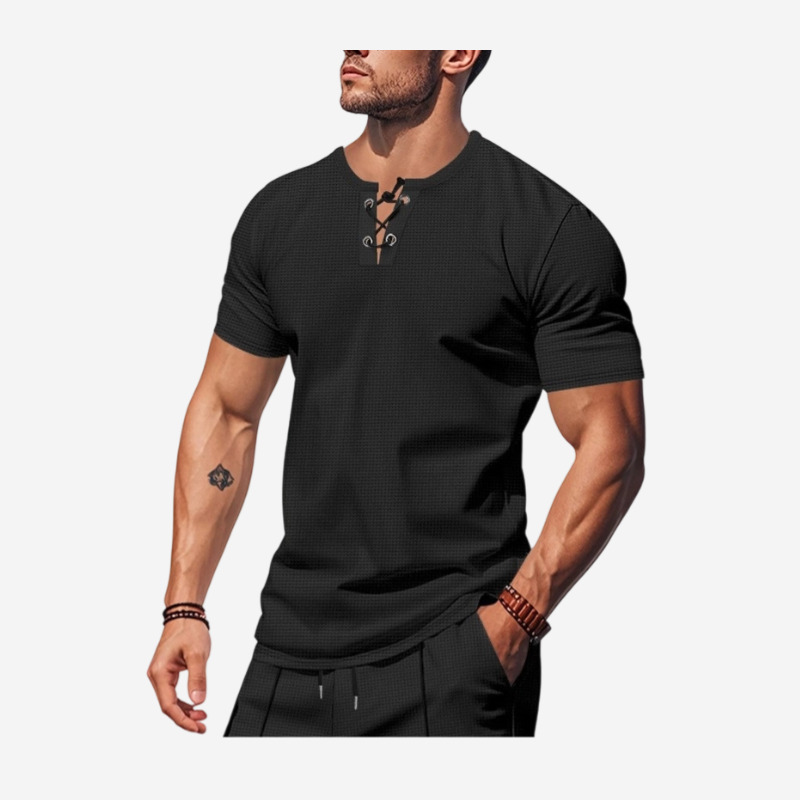 Best Selling Short Sleeve V-Neck Custom T-Shirt - 图片 3