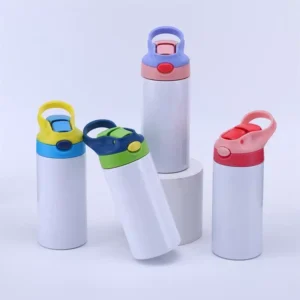 New Insulated Stainless Steel Water Bottle with Straw 12 OZ
