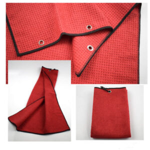 Waffle Golf Towel with Carabiner