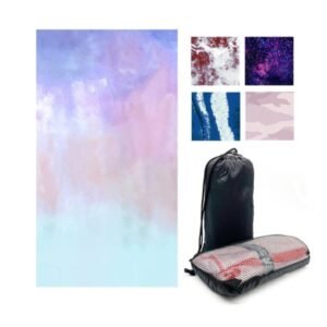 Custom Pattern Microfiber Beach Towel with Mesh Bag