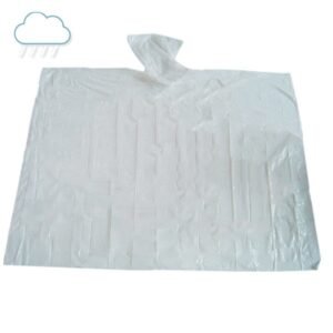 Disposable Rain Poncho Translucent