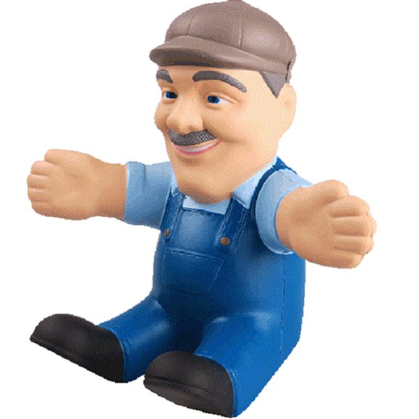 PU Farmer Phone Holder Stress Ball