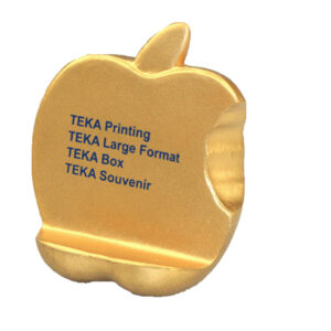 PU Chipped Apple Stress Ball Phone Holder