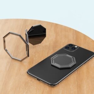 Metal Geometric Octagon Foldable Ring Stand Phone Holder