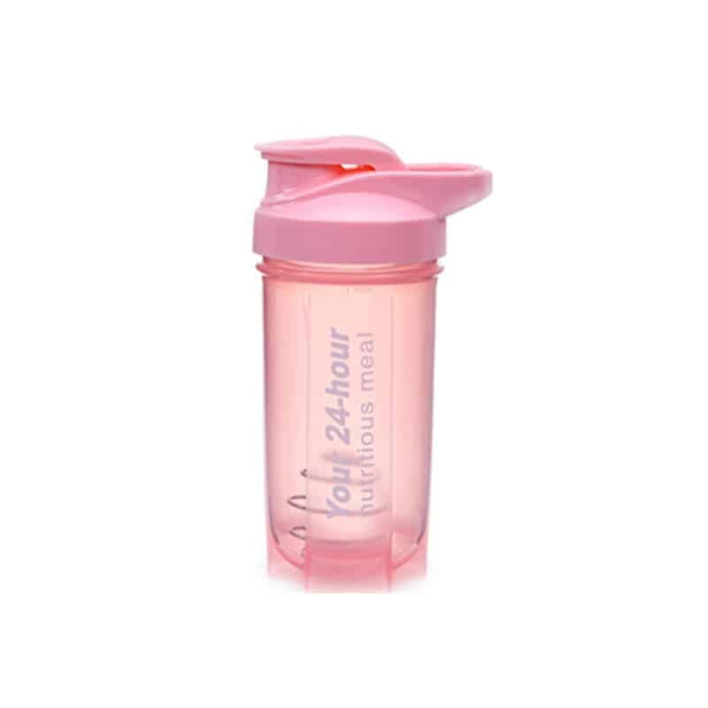 Portable 17oz Plastic Shaker Outdoor shaking Bottle with Handle