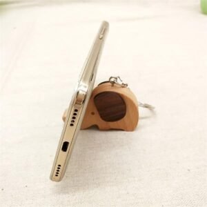 Elephant Shaped Phone Stand Pendant Keychain