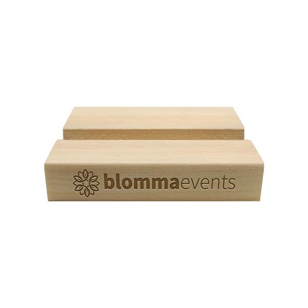Pine Wood Block Phone Stand