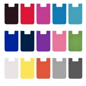 Custom  Silicone Mobile Wallet Card Holder