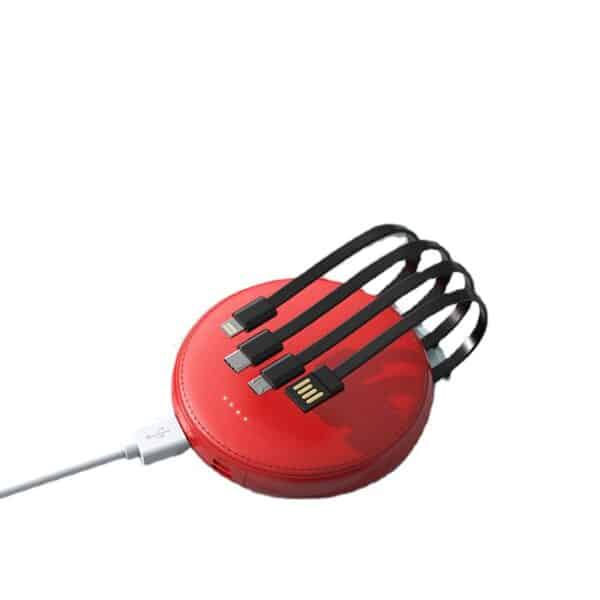 Mini Round Portable Power Bank 10000 mAh