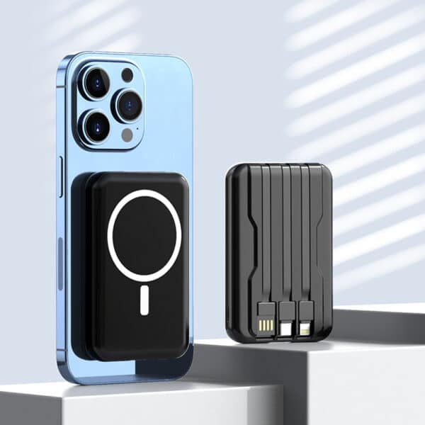 Mini Magnetic Power Bank 10000Mah Fast Wireless Charger