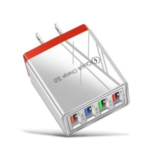 LED-illuminated 4-USB Color Charger