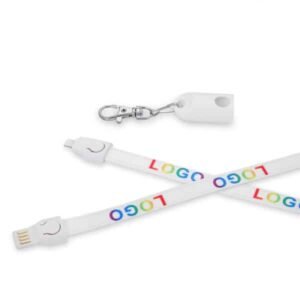 2-in-1 Cell Phone Lanyard Charging Cable