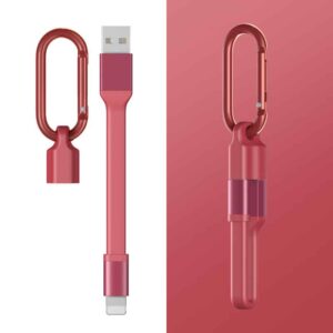 Compact & Convenient TPE Keychain Charging Cable