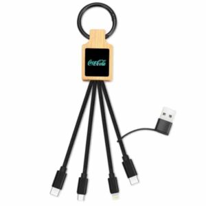 Functional Keychain 4-in-1 Charging Cable