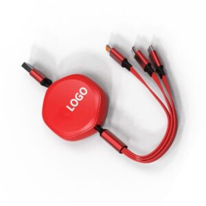 Retractable Cell Phone Charging Cable 3-in-1
