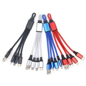 Custom 3in1 Fast Charging Cable with Keychain