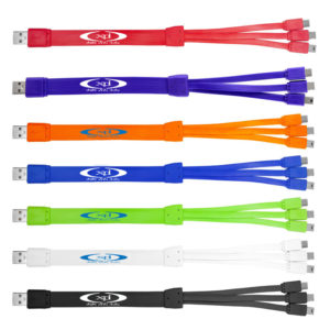 Custom 3in1 Fast Nylon Charging Cable Custom Logo