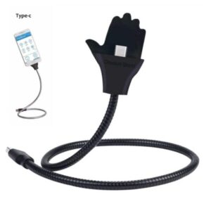 Palm-Shaped Charging Cable Stand with Lightning Port