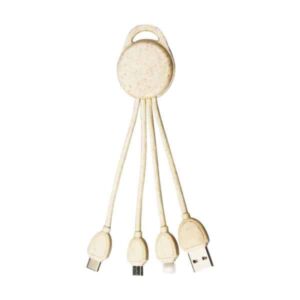 Customizable Round Dual-Port Beaded Charging Cable