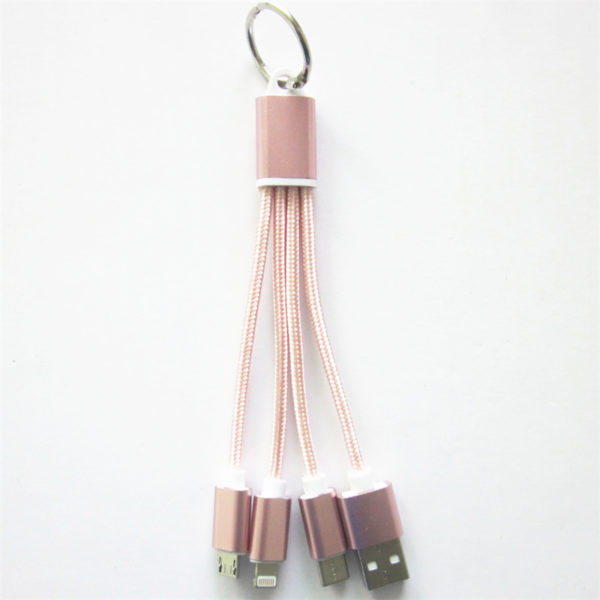 Nylon Woven Braided 3-in-1 Charging Cable