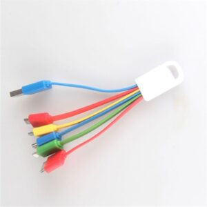 Multi-function 6 in 1 Charging Cable Keychain