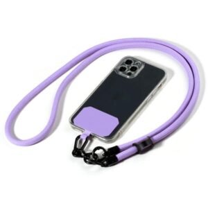 Anti-Loss  TPU Phone Back Clip with Neck Strap