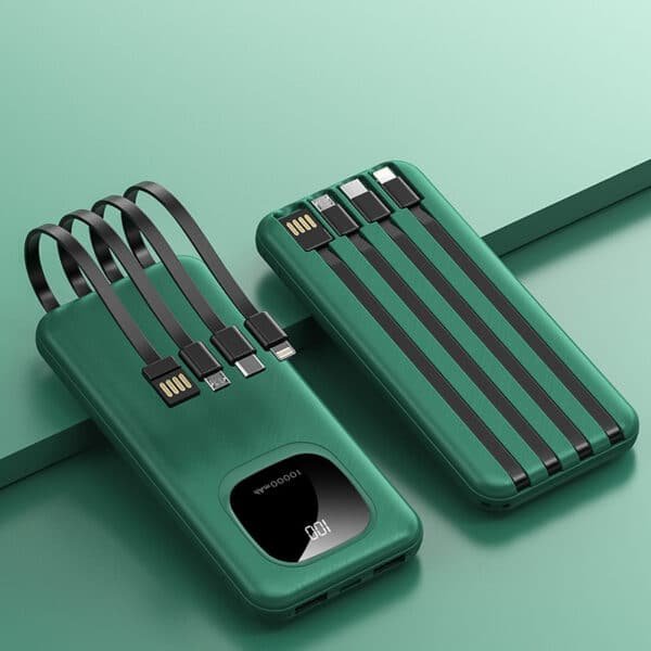 Fasting Charging 10000mAh Power Bank with Cable
