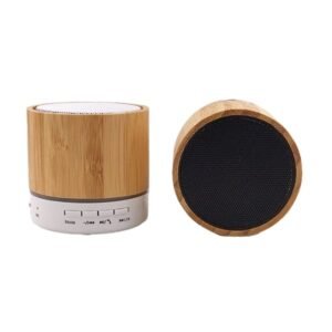 Bamboo LED Light Wireless Speaker