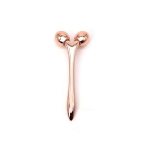 Zinc Alloy 3D Roller Facial Massager with Dual-Headed Ball Tips