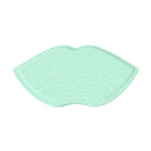 Lip Shape Mini Mirror With PU Leather Cover