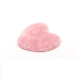 Pink Quartz Jade Heart Gua Sha Board