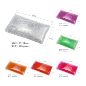 Multicolor Rectangular Gel Beads Hot/Cold Packs 4.3 * 7.5 inches