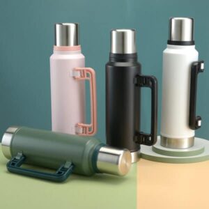 Portable Vacuum Insulated Bottle with Handle