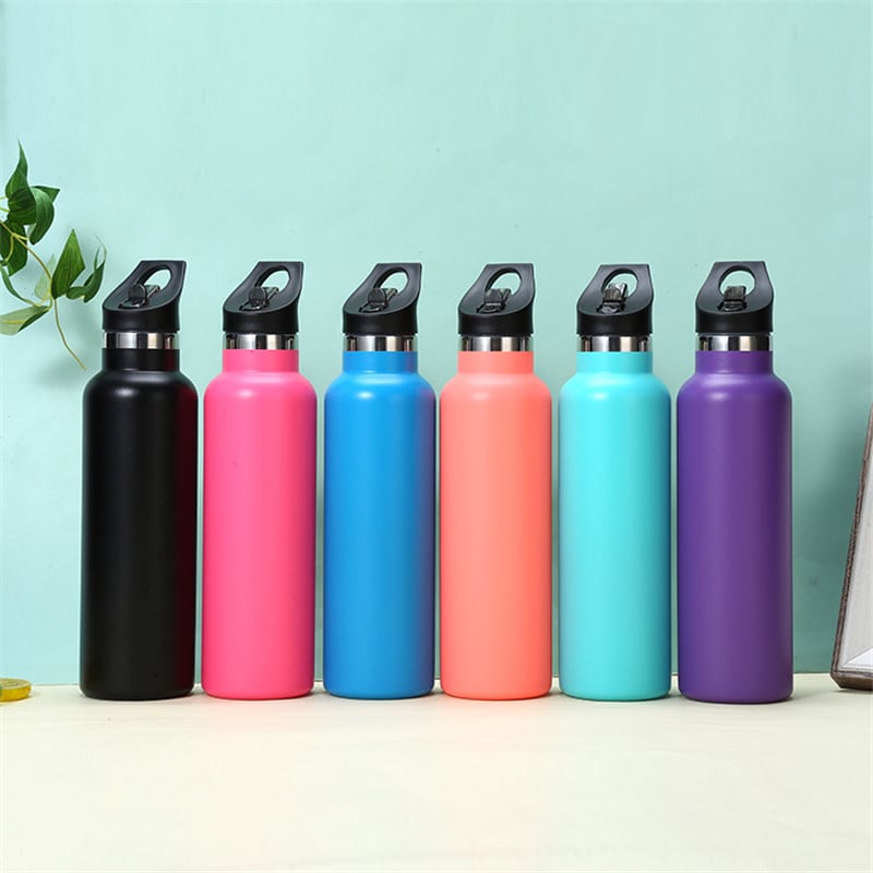 Multiple Color Insulated Stainless Steel Water Bottle 21 OZ