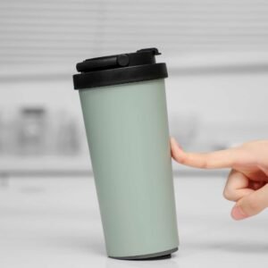 Stainless Steel Non-Spill Insulated Cup with Handle