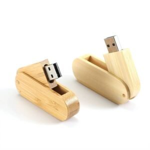 School Rotating Wooden USB Flash Drive