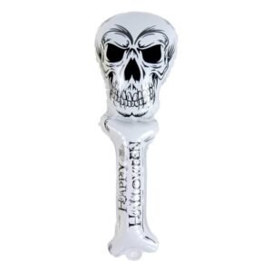 Skeleton Holding Inflatable Stick