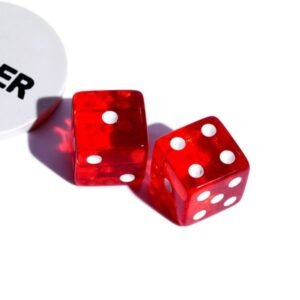 0.75 inch Translucent Acrylic Dices with Custom Logo