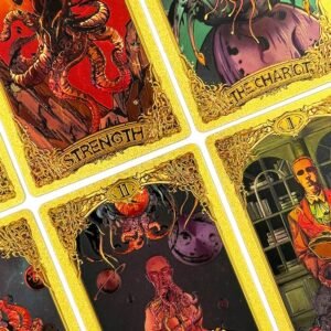 Cthulhu Style Gold Foil PVC Tarot Cards