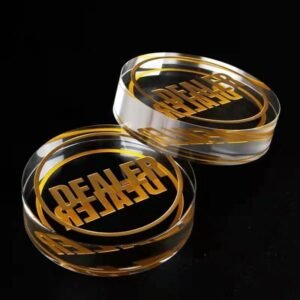 Crystal Dealer POKER CHIPS with Logo
