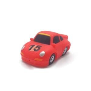 PVC Red Race Car Shaped Bath Toys