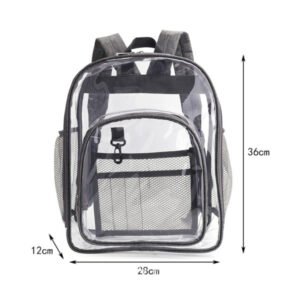 Multicoloured Clear PVC Backpack