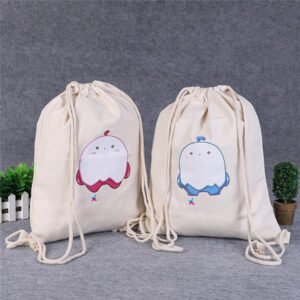 8oz Cotton Canvas Drawstring Backpacks