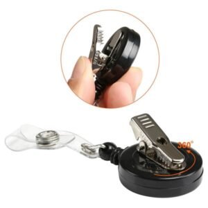 Custom Plastic Retractable Badge Reel With Metal Belt Clip