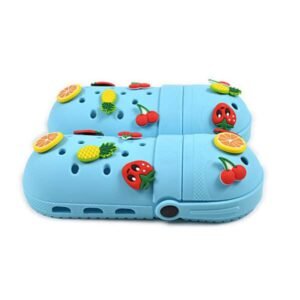 Shoe Shaped Silicone Hole Pencil Case With Custom Charms