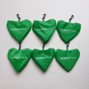 Heart Shaped Polyester Foldable Shopping Bag